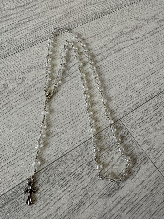 22nd Chrome Hearts "Transparant" Rosary Necklace